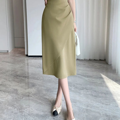 Wrap Midi Skirt