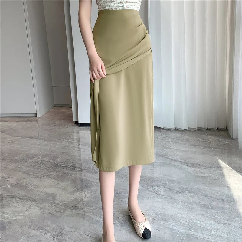 Wrap Midi Skirt