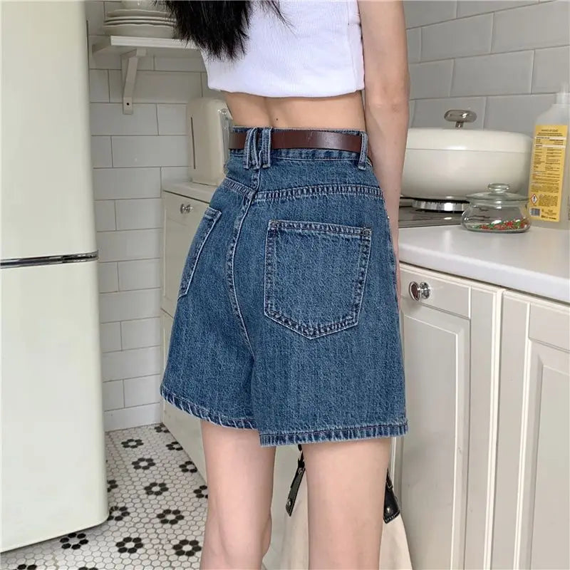 Y2K A-Line Denim Shorts