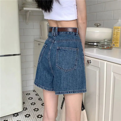 Y2K A-Line Denim Shorts