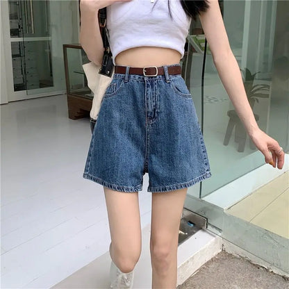 Y2K A-Line Denim Shorts