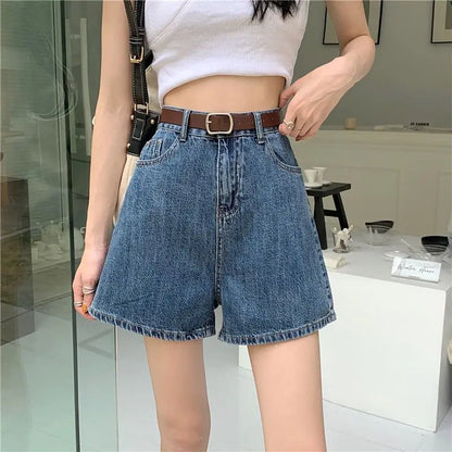 Y2K A-Line Denim Shorts
