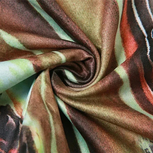 Y2K Abstract One Shoulder Top