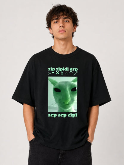 Y2K Alien Cat Tee