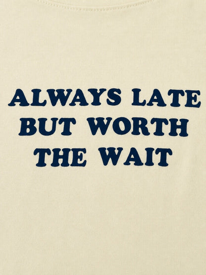 Y2K Always Late Baby Tee