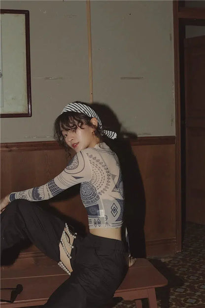 Vintage Egyptian Crop Top