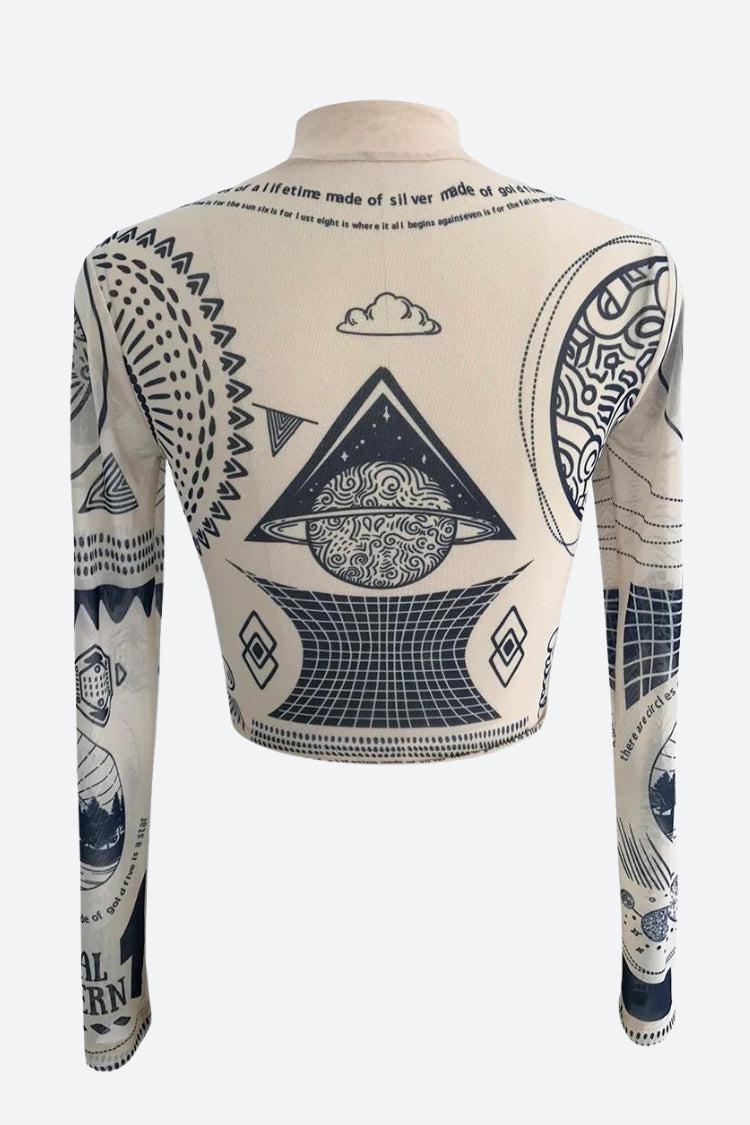 Y2K Ancient Egyptian Crop Top