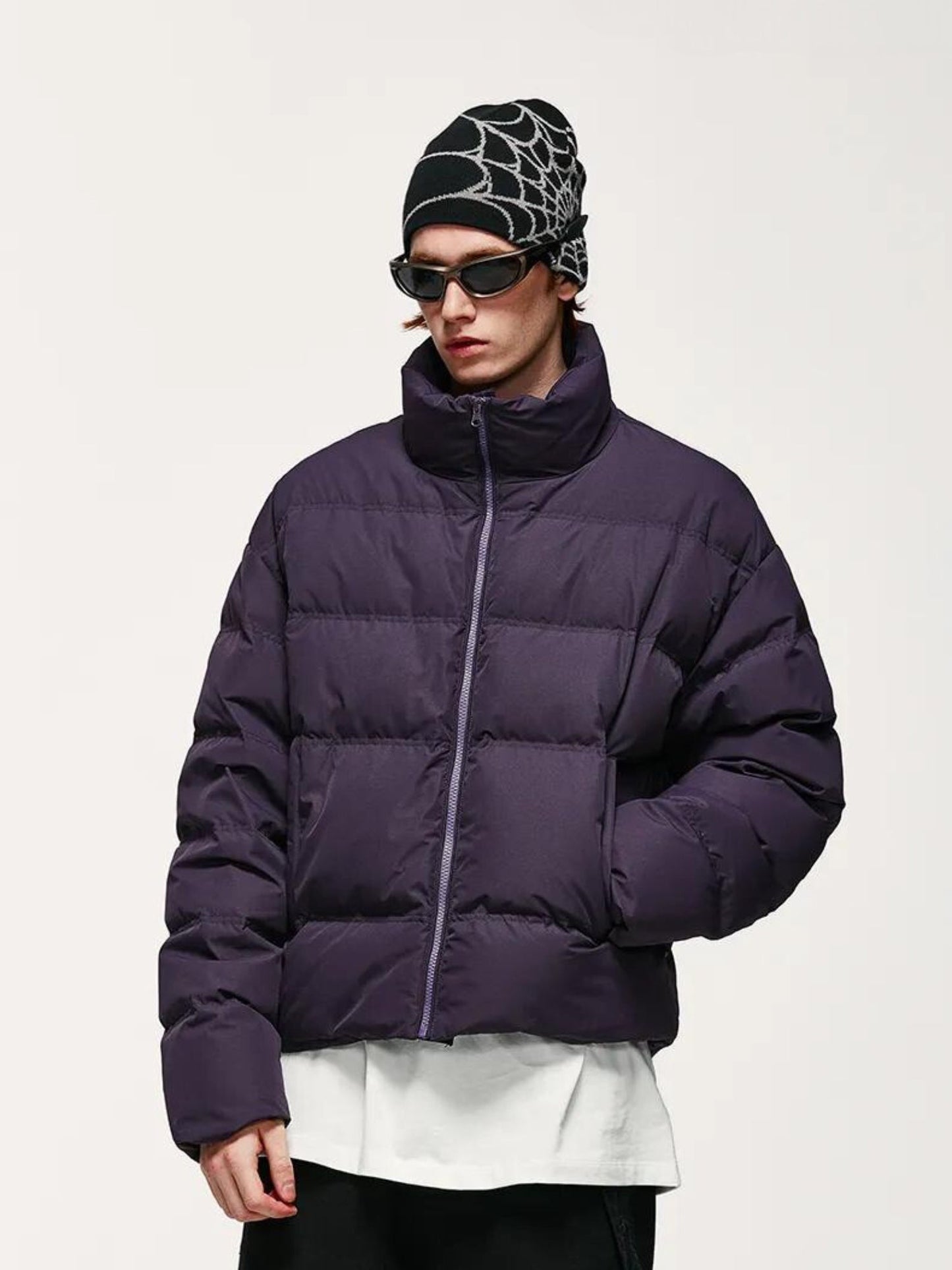 Y2K Asymmetric Puffer Jacket