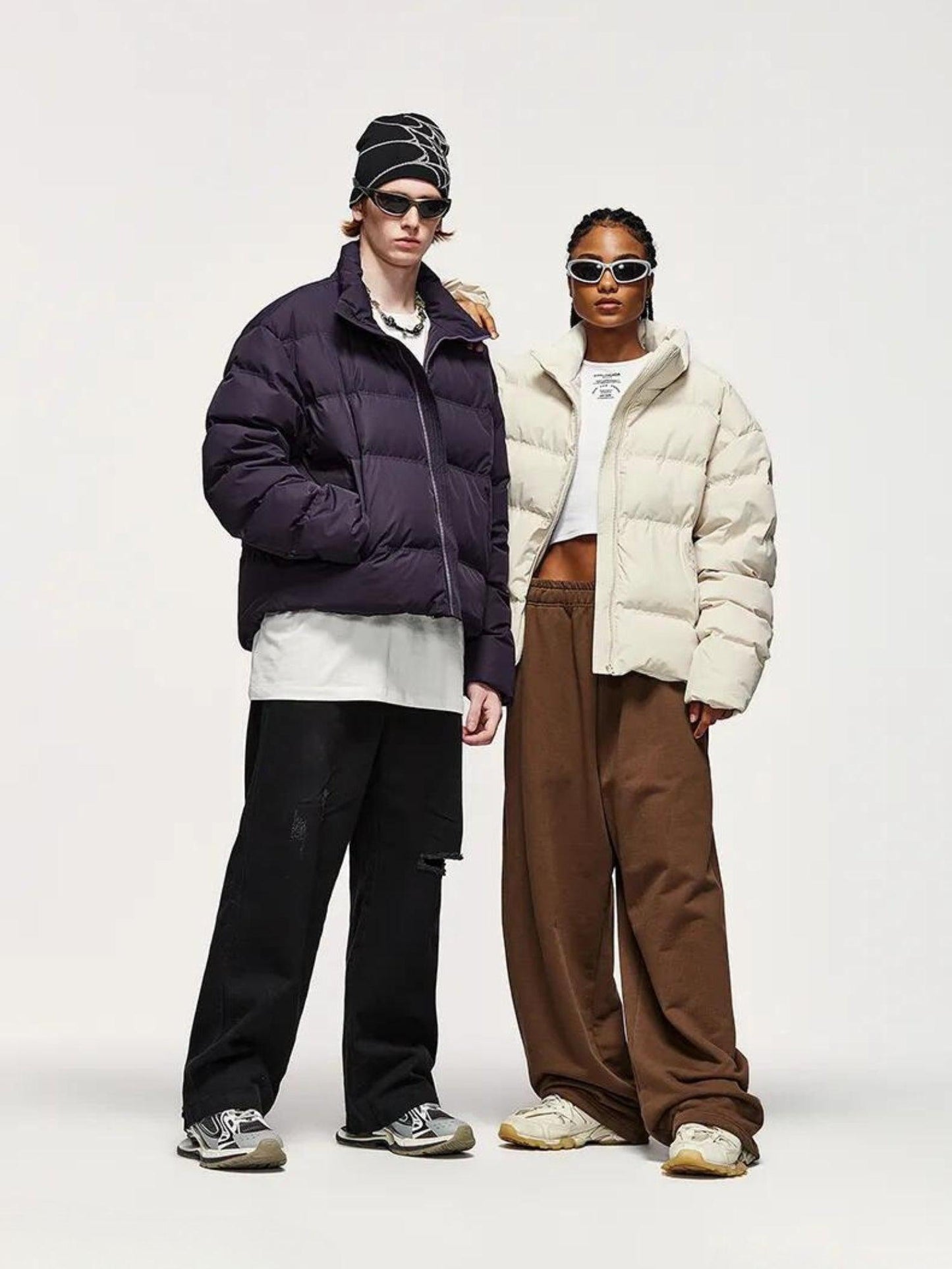 Y2K Asymmetric Puffer Jacket