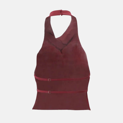 Y2K Backless Halter Top