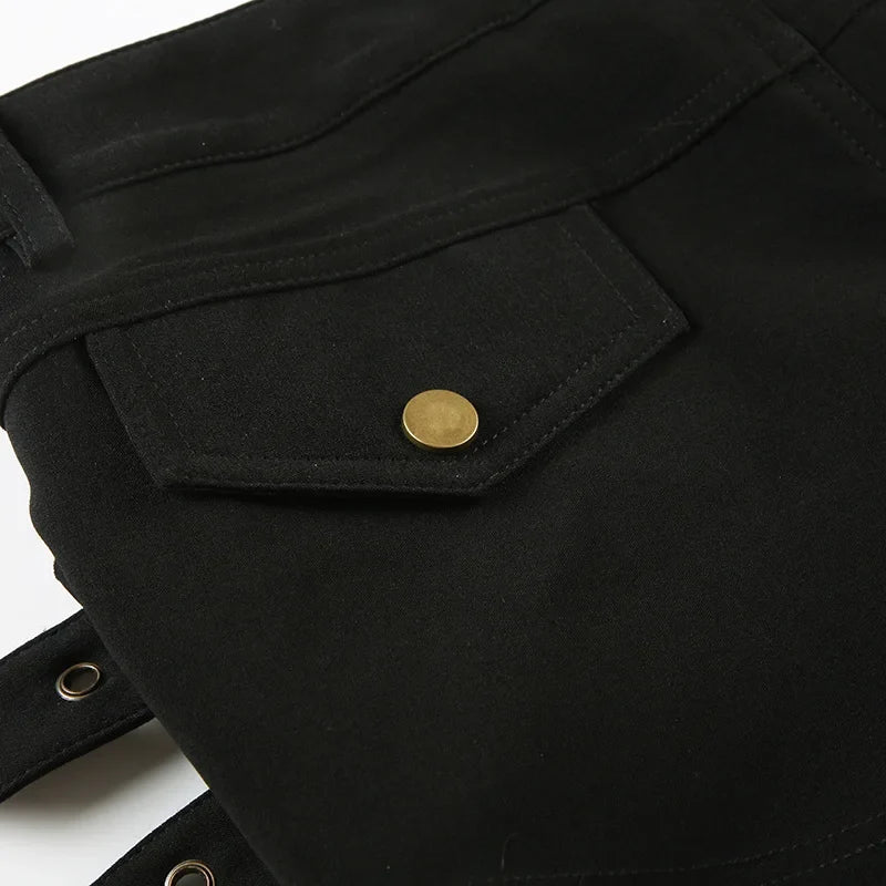 Y2K Baddie Buckle Shorts