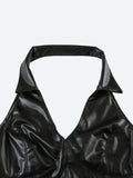 Faux Leather Crop Top