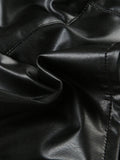 Faux Leather Crop Top