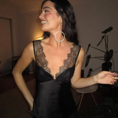 Y2K Baddie Satin Cami Top
