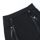 Zipper Mini Skirt