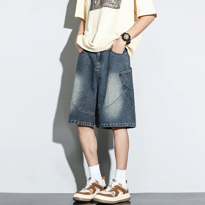 Y2K Baggy Washed Denim Shorts