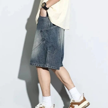 Y2K Baggy Washed Denim Shorts