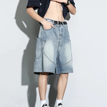 Y2K Baggy Washed Denim Shorts