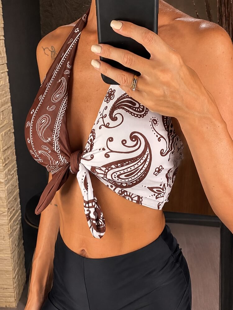 Y2K Bandana Top