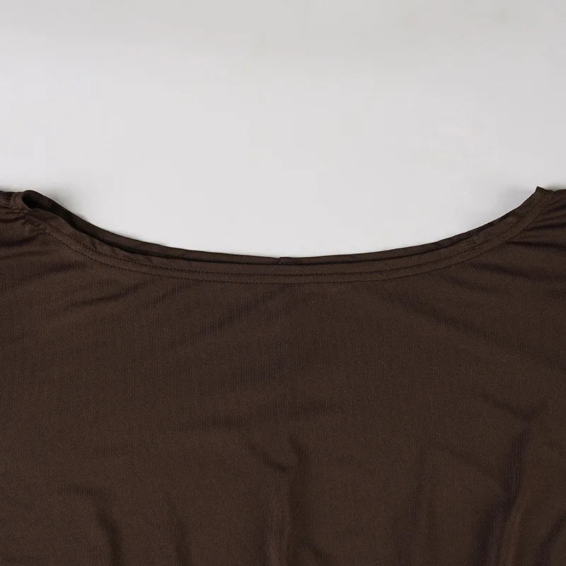 Y2K Batwing Sleeve Mini Dress