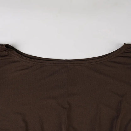 Y2K Batwing Sleeve Mini Dress