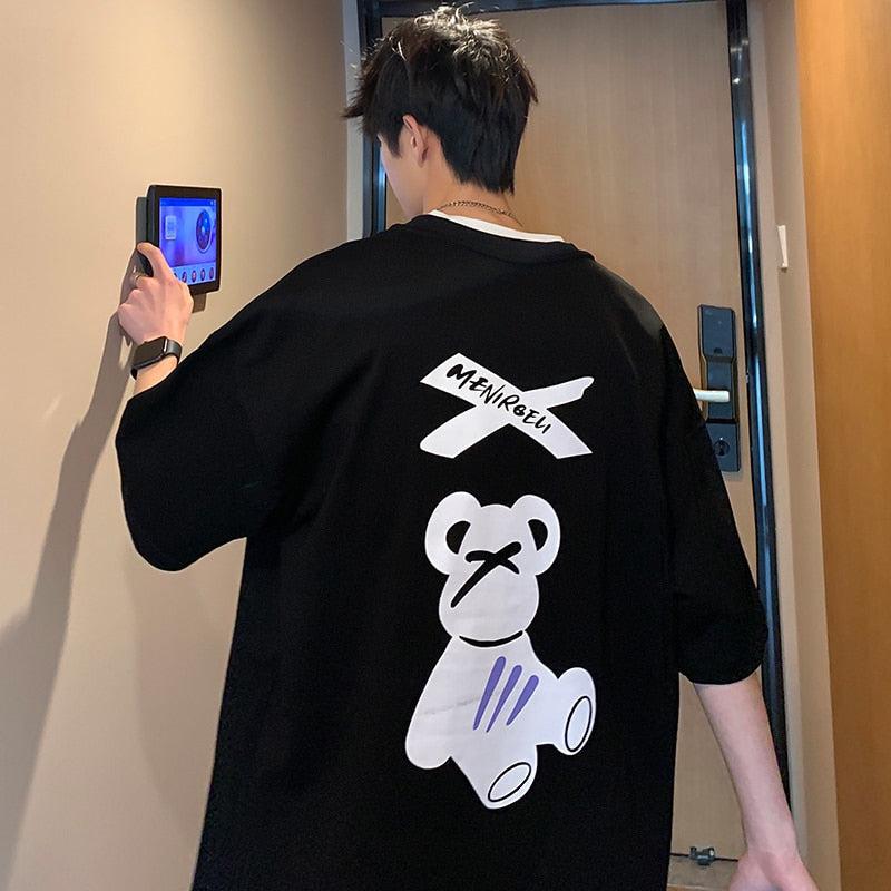Y2K Bear Silhouette Tee