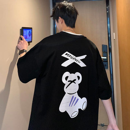 Y2K Bear Silhouette Tee