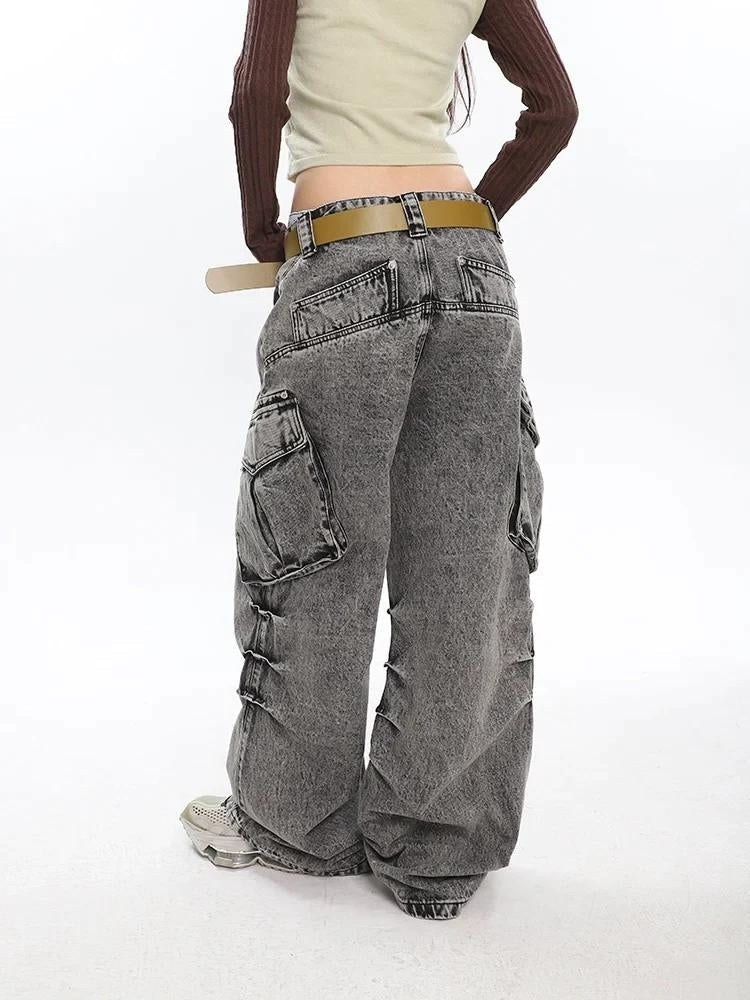 Y2K Big Pockets Cargo Jeans