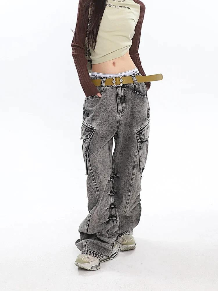 Y2K Big Pockets Cargo Jeans