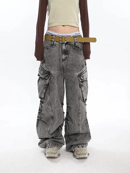 Y2K Big Pockets Cargo Jeans