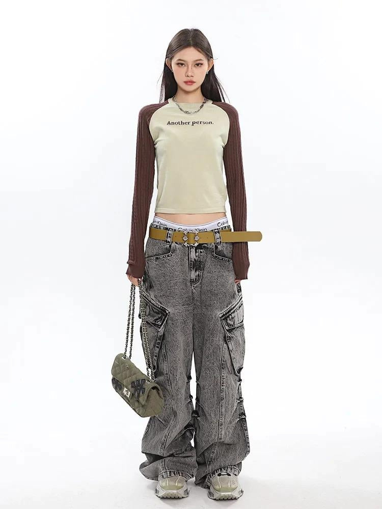 Y2K Big Pockets Cargo Jeans