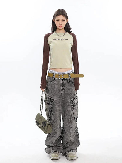 Y2K Big Pockets Cargo Jeans