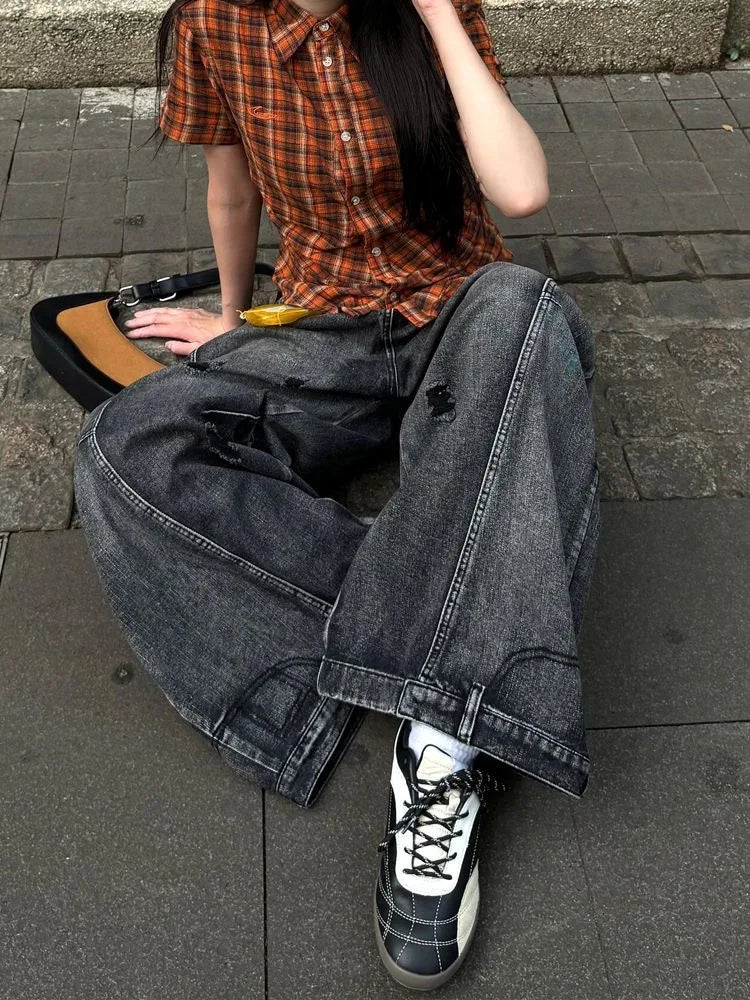 Y2K Black Baggy Jeans