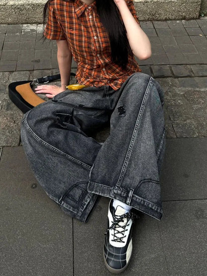 Y2K Black Baggy Jeans