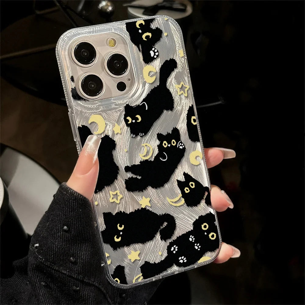 Y2K Black Cat Phone Case
