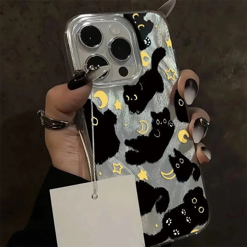 Y2K Black Cat Phone Case
