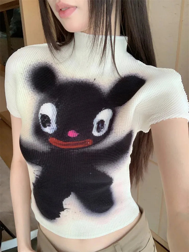 Y2K Black Monster Top