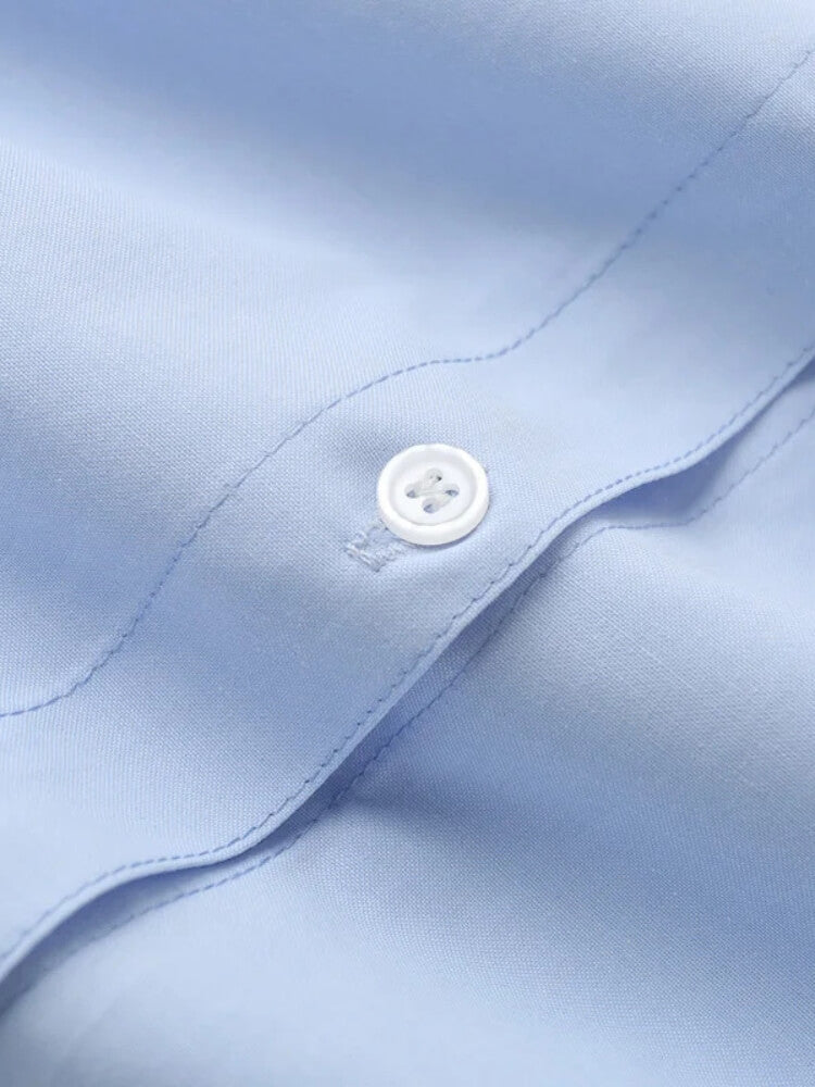 Y2K Blue Button Up Shirt