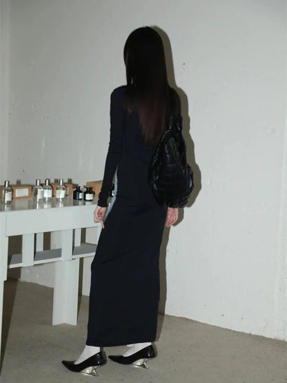 Y2K Body Print Maxi Dress