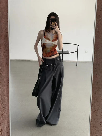 Y2K Body Printed Tank Top