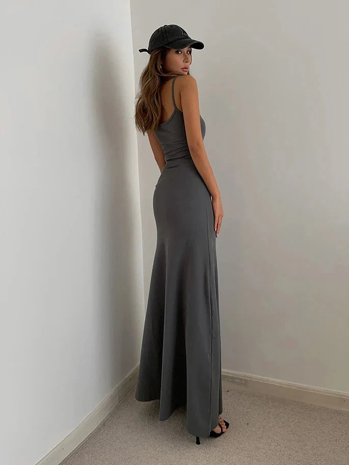 Y2K Bodycon Maxi Dress