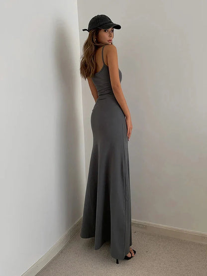 Y2K Bodycon Maxi Dress