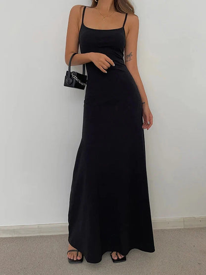Y2K Bodycon Maxi Dress