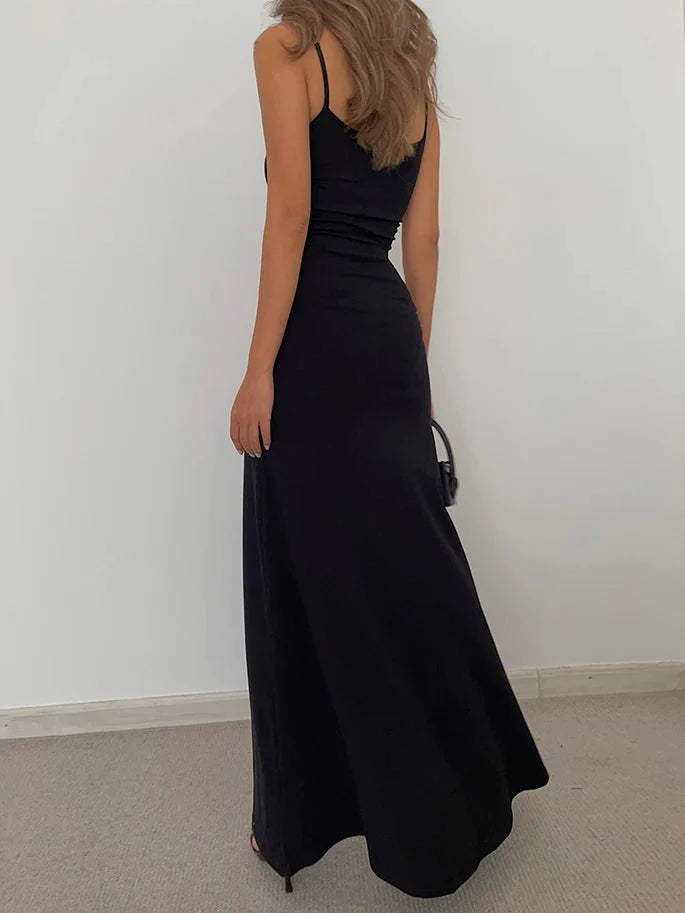 Y2K Bodycon Maxi Dress