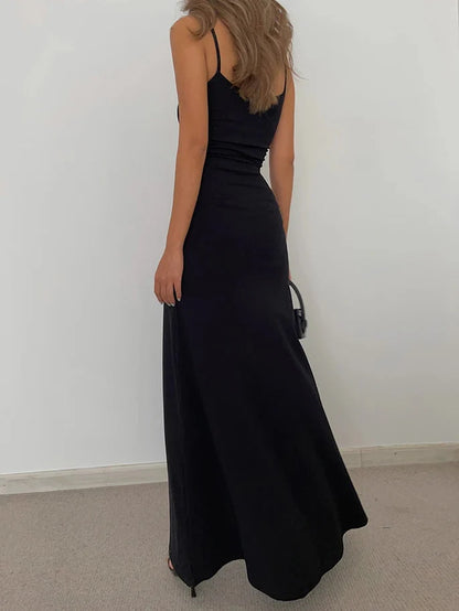 Y2K Bodycon Maxi Dress