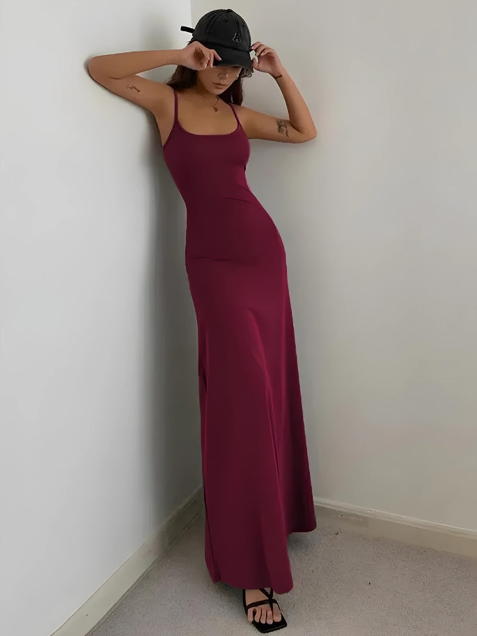 Y2K Bodycon Maxi Dress