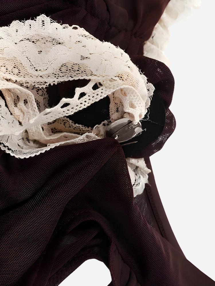 Y2K Boho Sheer Top