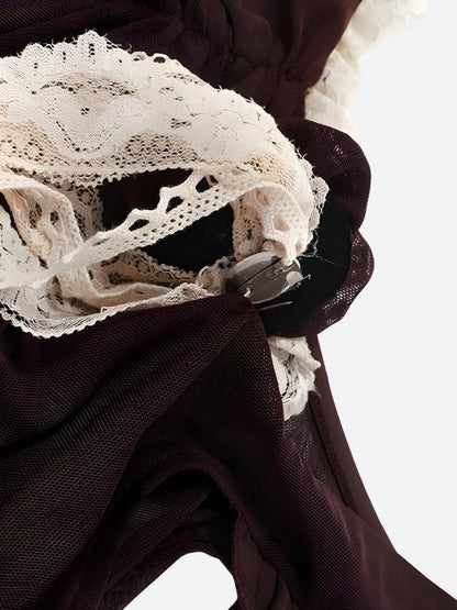 Y2K Boho Sheer Top