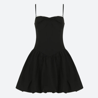 Y2K Bow Bubble Mini Dress