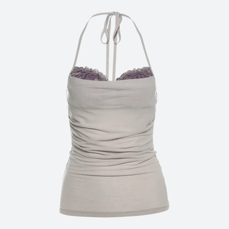 Y2K Bra Layered Top